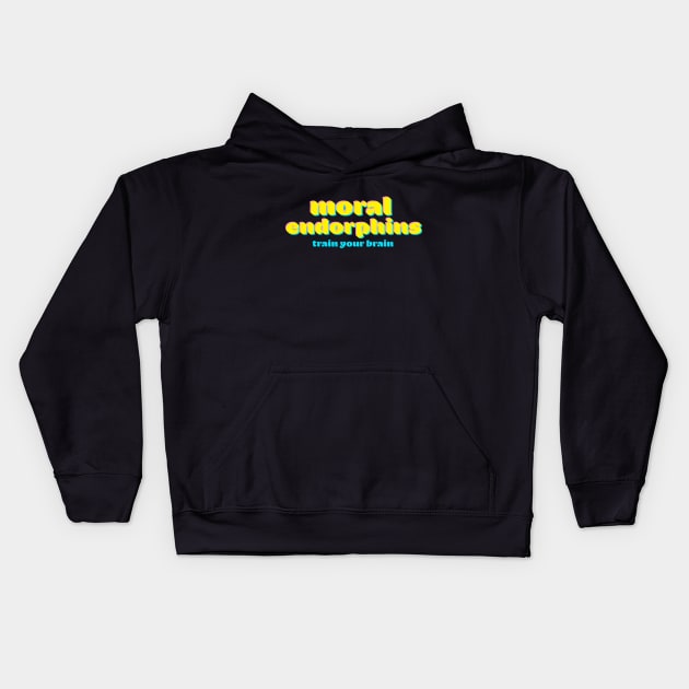 moral endorphins Kids Hoodie by Janice O